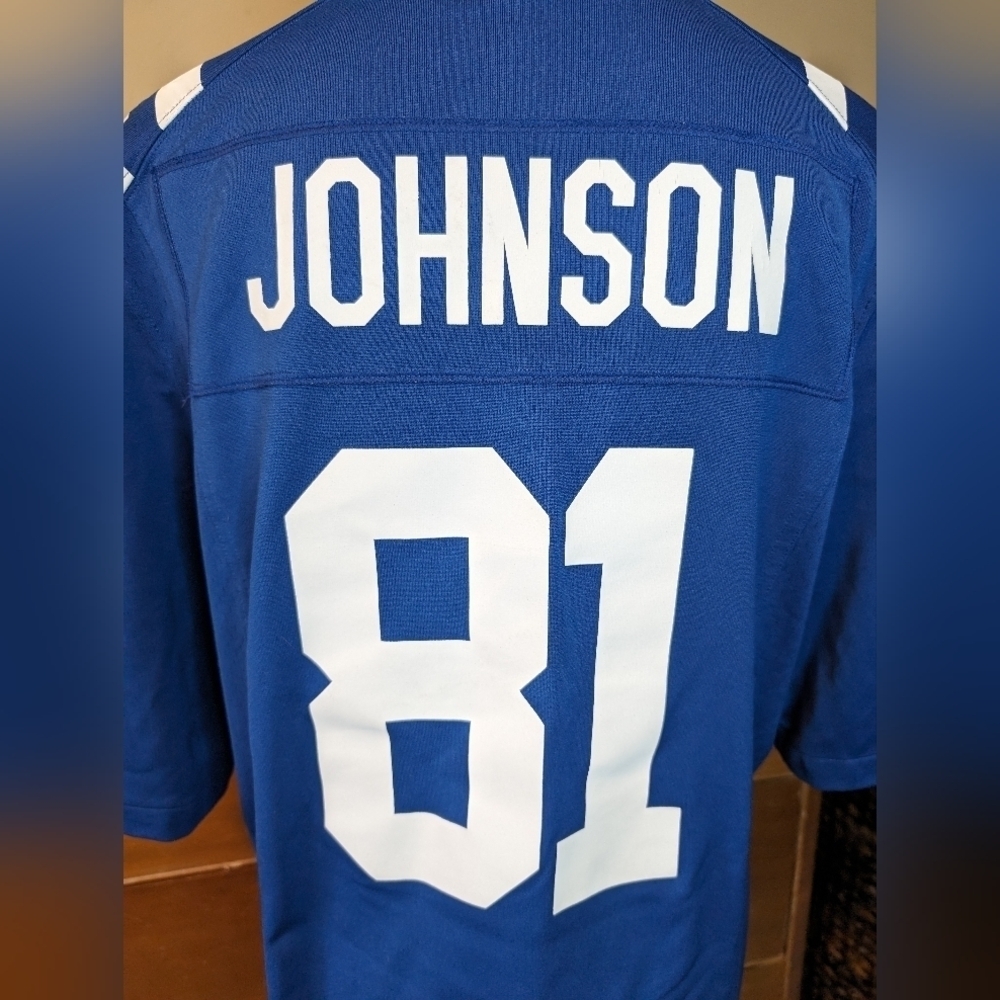 COLTS Jerseys #81 JOHNSON NIKE On Field - Picture 7 of 14